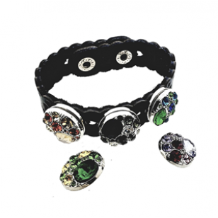 Druk Knoop 20mm Crystal 