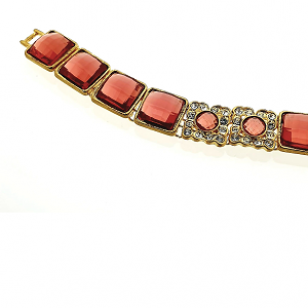 Collier Set bezet Swarovski 