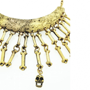 Ketting Bones Skull Doodshoofd