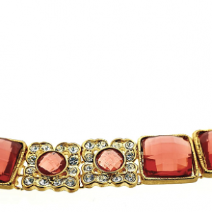 Collier Set bezet Swarovski 