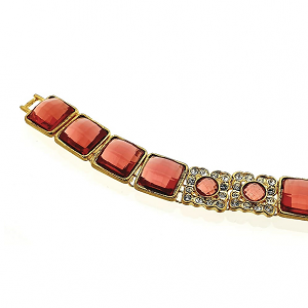 Collier Set bezet Swarovski 