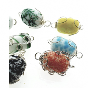 Kralen Lampwork 45mm 14x