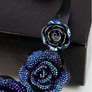 Ketting Resin Rozen Blauw