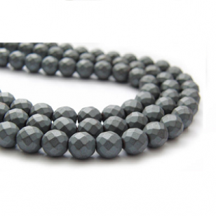 Kralen Hematiet Facet 6mm