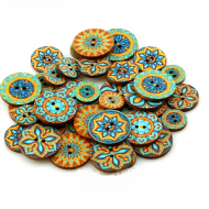 Houten Knopen Boho 10x