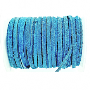 Leer Suede Koord 3mm Turqouise