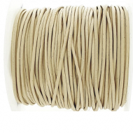 Leer Koord 1mm Tan