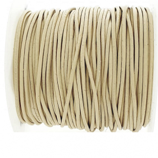 Leer Koord 1mm Tan