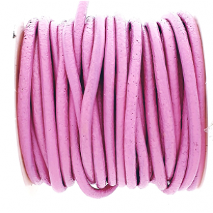 Leer Koord 1mm HotPink