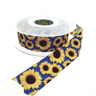 Lint Satijn Zonnebloem 25mm