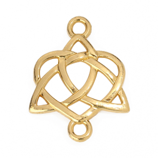 Tussenstuk Celtic Goud 25x19mm