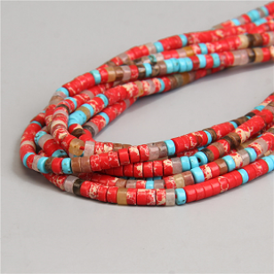 Kralen Sediment Jasper 4x2mm