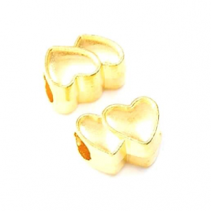 Kraal Dubbel Hart Goud