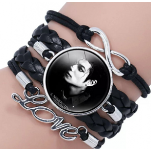 Armband MJ zwart Love Infinity