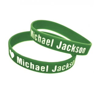 Armband Siliconen MJ groen