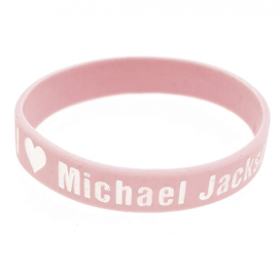 Armband Siliconen MJ Roze