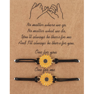 Kaart  Armbandjes Sunflower