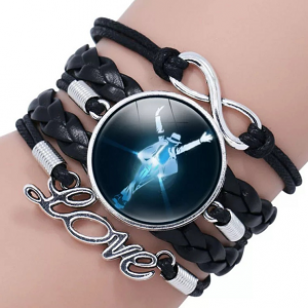 Armband Zwart Leer MJ