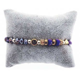 Armband MJ Paars/Goud