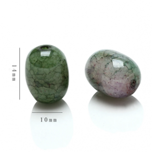 Kralen Glas Crackle 14x10mm 20x