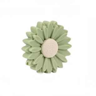 Kraal Siliconen Daisy 22mm Olijf