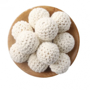 Gehaakte Kraal 25mm OffWhite