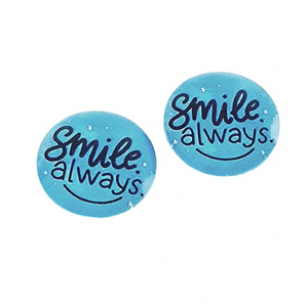 Plaksteen Glas 14mm Smile