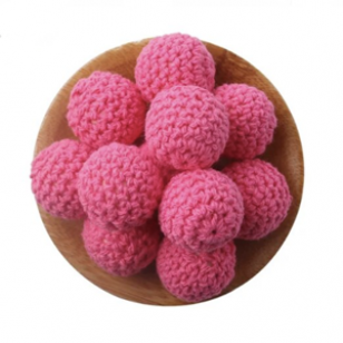 Kraal Gehaakt 25mm Hotpink