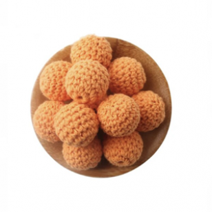 Gehaakt Kraal 25mm Oranje