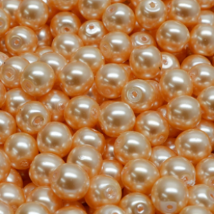 Glas Parel Kralen 10mm Peach 85x