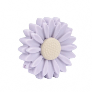 Siliconen Kraal Daisy Lila 22mm