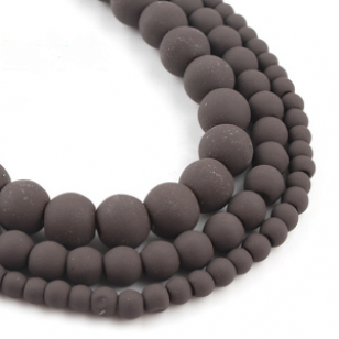 Kralen Hematiet 6mm Coffee