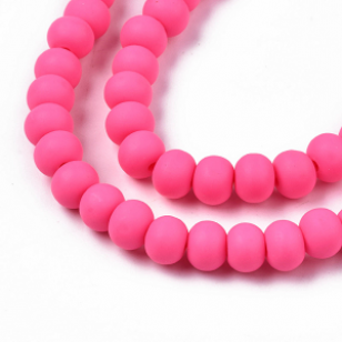 Kralen Polymeer 6mm Hotpink