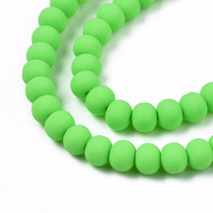 Kralen Polymeer Lime 6mm