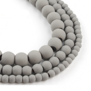 Kralen Hematiet 6mm Grijs
