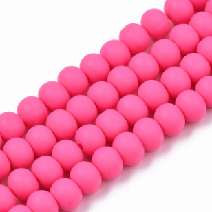 Kralen Polymeer 6mm Hotpink