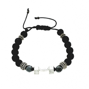 Armband Dumbbell Lava-steen