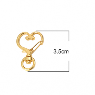 Sleutelhanger Hart 35x24mm