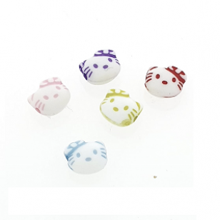 Kralen Acryl Poes 10mm 15x