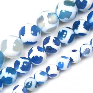 Kralen Agate 6mm Blauw #02