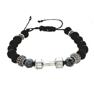 Armband Dumbbell Lava-steen