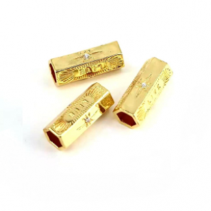 Kraal 22x10mm LIVE Goud