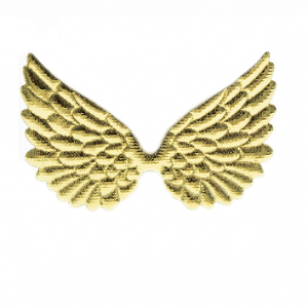 Goud Vleugels Patches 74x43mm