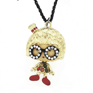 Ketting Meisje Bril Goud