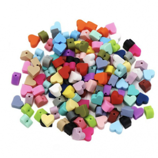 Siliconen Kraal Hart 13x12mm