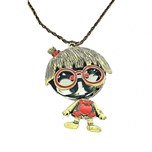 Ketting Jongen Bril Brons