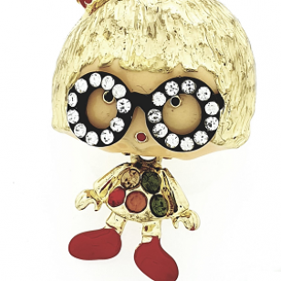 Ketting Meisje Bril Goud