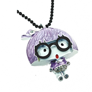 Ketting Meisje Bril Lila