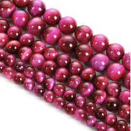 Kralen TigerEye 6mm Pink