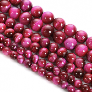 Kralen TigerEye 6mm Pink